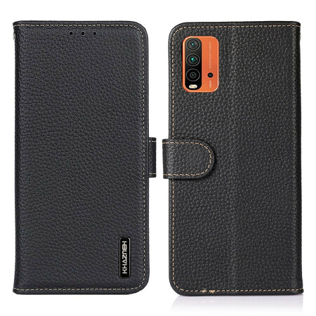 Xiaomi Redmi 9T / Note 9 Hülle Leder Litschi KHAZNEH