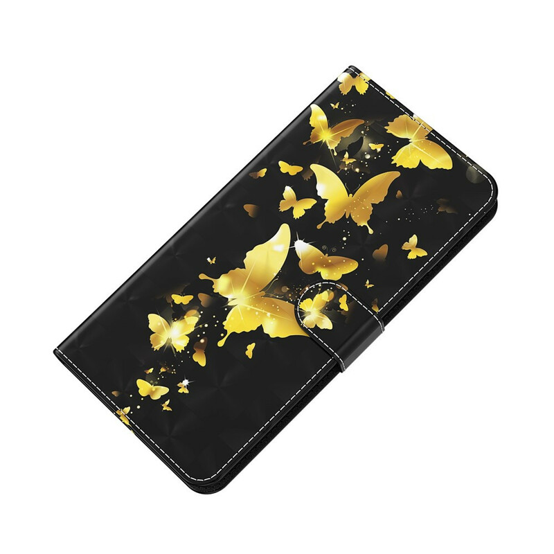 Xiaomi Redmi 9T / Note 9 Hülle Gelbe Schmetterlinge