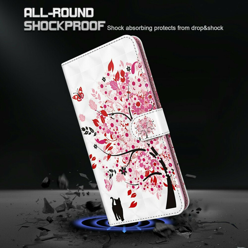Xiaomi Redmi 9T / Note 9 Hülle Baum Rosa