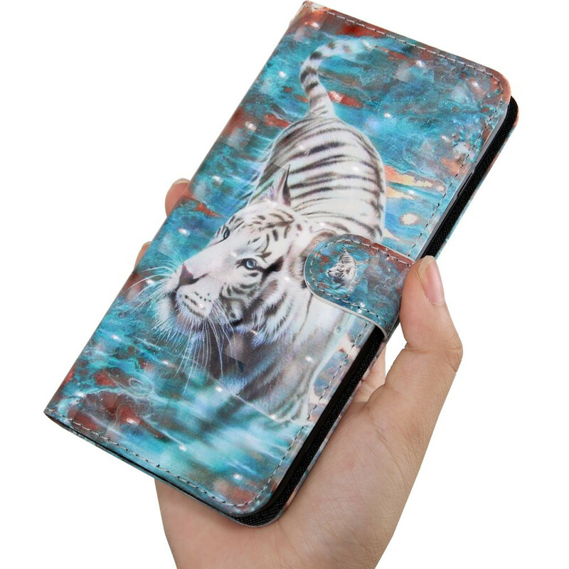 Xiaomi Redmi 9T / Note 9 Hülle Tiger im Wasser