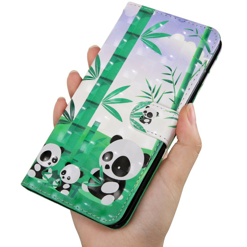 Xiaomi Redmi 9T / Note 9 Light Spot Pandas Tasche