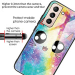 Samsung Galaxy S21 FE Cover Panzerglas Katze