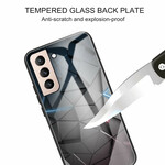Samsung Galaxy S21 FE Cover Gehärtetes Glas Geometrie