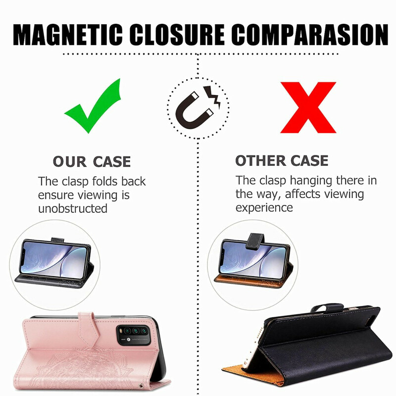 Xiaomi Redmi 9T / Note 9 Mandala Mittelalter Tasche