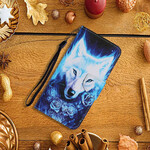 Hülle Samsung Galaxy S21 FE Wolf Weiß