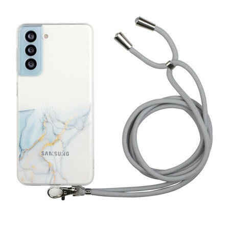 Samsung Galaxy S21 FE Hülle mit Kordel Marmor
