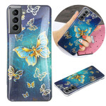 Samsung Galaxy S21 FE Schmetterlinge Design Cover