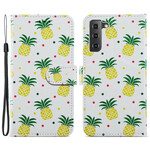 Hülle Samsung Galaxy S21 FE Multiple Ananas