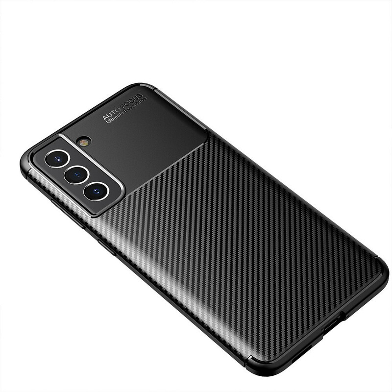 Samsung Galaxy S21 FE Hülle Flexible Kohlefaser Texture