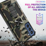 Samsung Galaxy S21 FE Camouflage Cover Abnehmbare Halterung