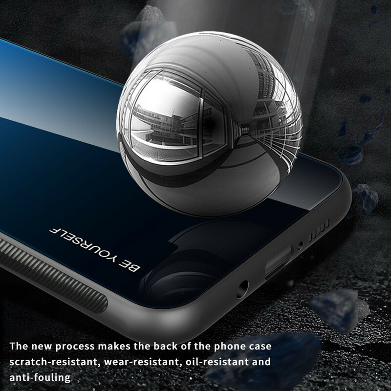 Samsung Galaxy S21 FE Hülle aus gehärtetem Glas Be Yourself