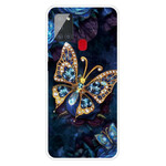Samsung Galaxy A21s Cover Verschiedene Schmetterlinge