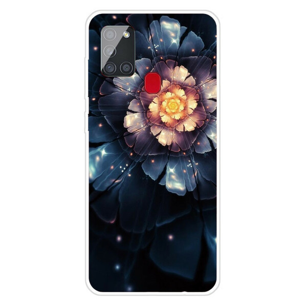 Samsung Galaxy A21s Flexible Hülle Blumen