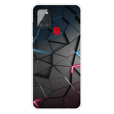 Samsung Galaxy A21s Cover Flexible Geometrie