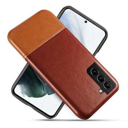 Samsung Galaxy S21 FE Cover Lederoptik Zweifarbig KSQ