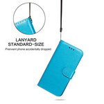 Hülle Samsung Galaxy S21 FE Solid Color Serie mit Lanyard