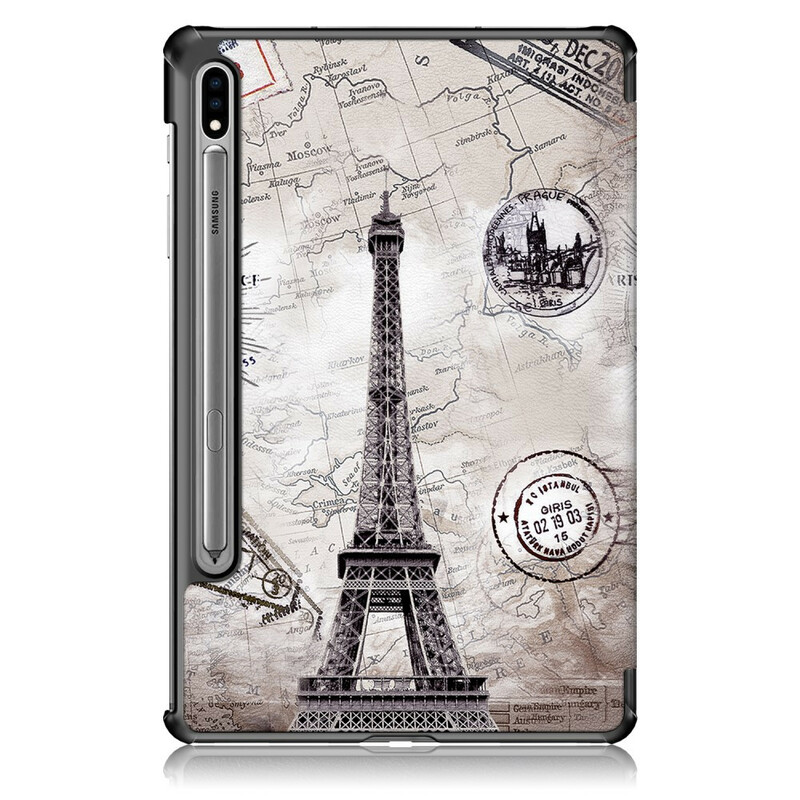 Smart Case Samsung Galaxy Tab S7 FE Verstärkt Eiffelturm