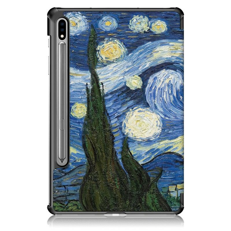 Smart Case Samsung Galaxy Tab S7 FE Verstärkt Van Gogh