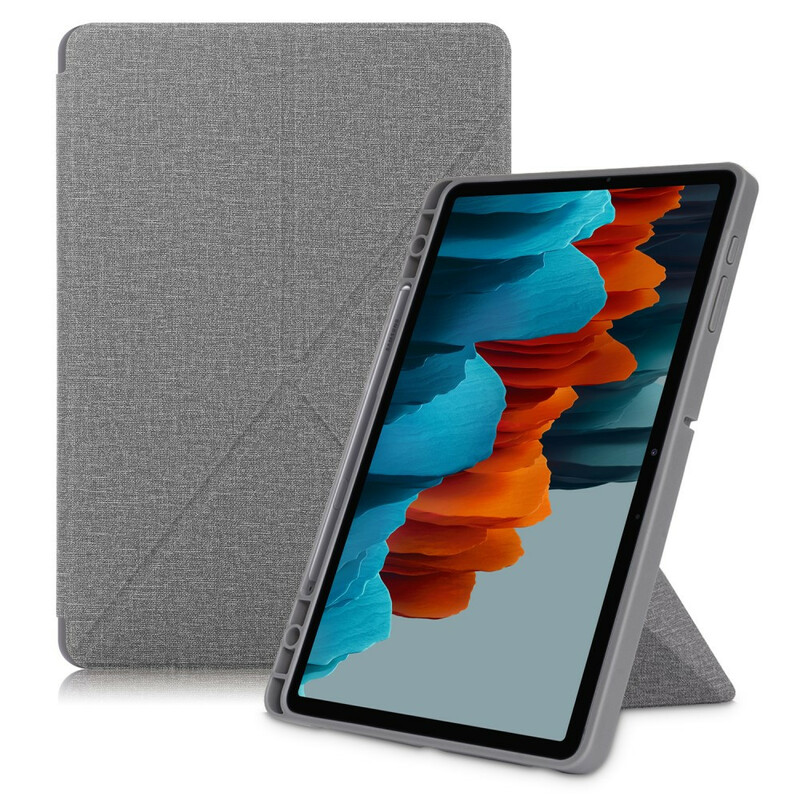 Smart Case Samsung Galaxy Tab S7 FE / T736 Textur Stoff Origami