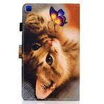 Samsung Galaxy Tab A7 Lite Hülle Mein Kätzchen und Schmetterling