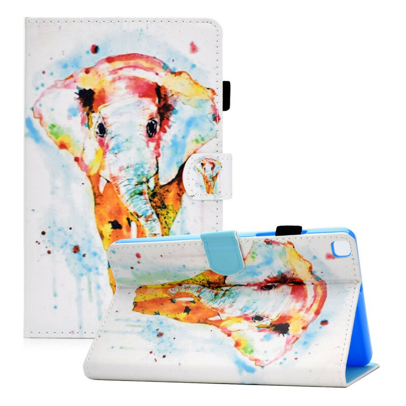 Samsung Galaxy Tab A7 Lite Hülle Elefant Aquarell Samsung Galaxy Tab A7 Lite Hülle Elefant Aquarell