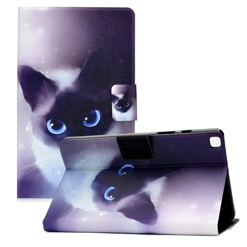 Hülle Samsung Galaxy Tab A7 Lite Katze Blaue Augen
