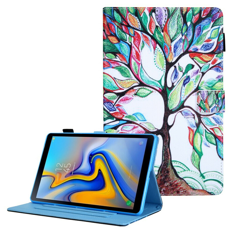 Samsung Galaxy Tab A7 Hülle Baum Mehrfarbig
