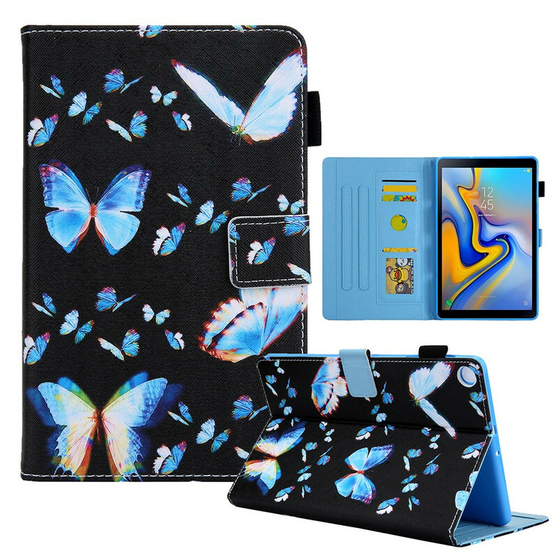 Samsung Galaxy Tab A7 Lite Hülle Mehrere Schmetterlinge