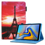 Samsung Galaxy Tab A7 Lite Sunset Eiffelturm Hülle