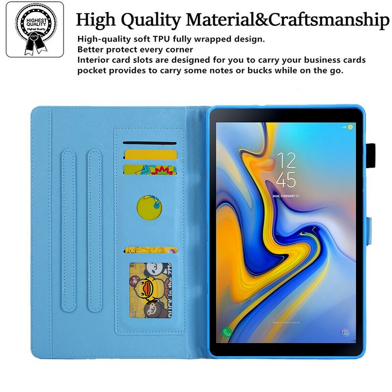 Samsung Galaxy Tab A7 Lite Marmor Geometrie Design Hülle