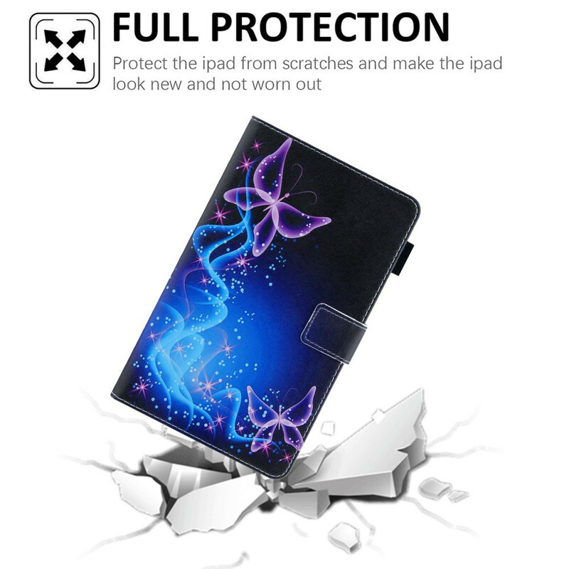 Samsung Galaxy Tab A7 Lite Hülle Bunte Schmetterlinge