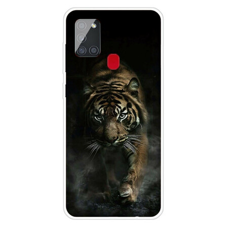 Samsung Galaxy A21s Flexible Hülle Tiger