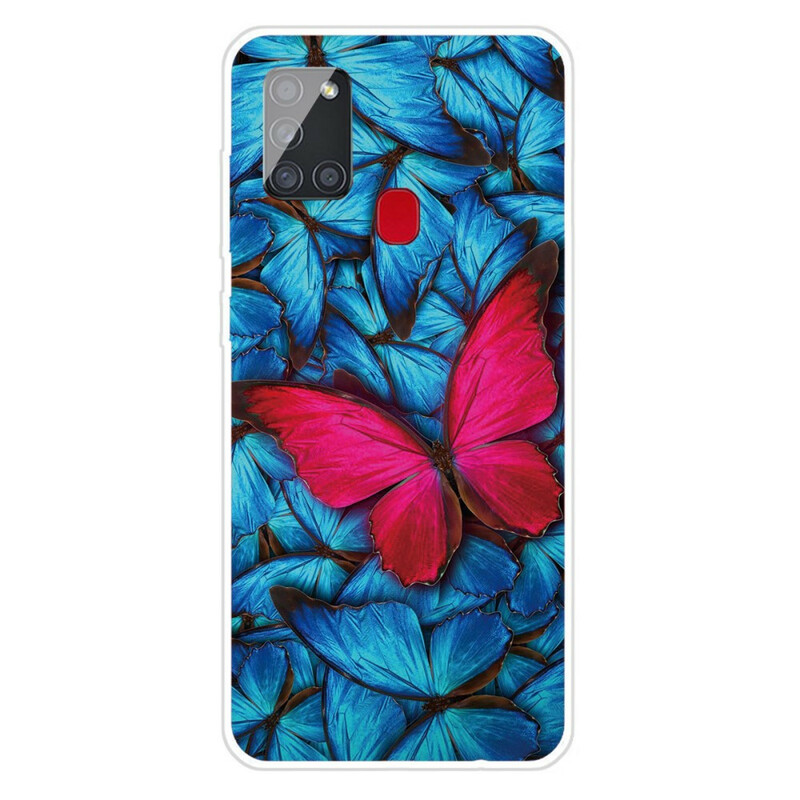 Samsung Galaxy A21s Cover Flexible Schmetterlinge