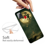 Samsung Galaxy A21s Flexible Cover Mann mit Mond