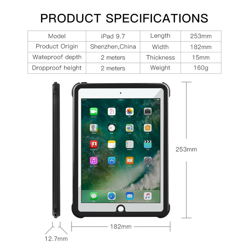 iPad Cover 9.7" (2017) (2017) Wasserdicht