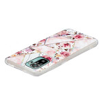 Xiaomi Redmi Note 10 / Note 10s Marmor Blumen Cover