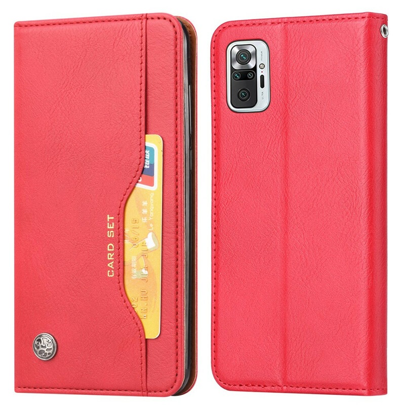 Flip Cover Xiaomi Redmi Note 10 / Note 10s Kunstleder Kartenhalter