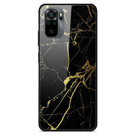 Xiaomi Redmi Note 10 / Note 10s Cover Gehärtetes Glas Marmor Supreme