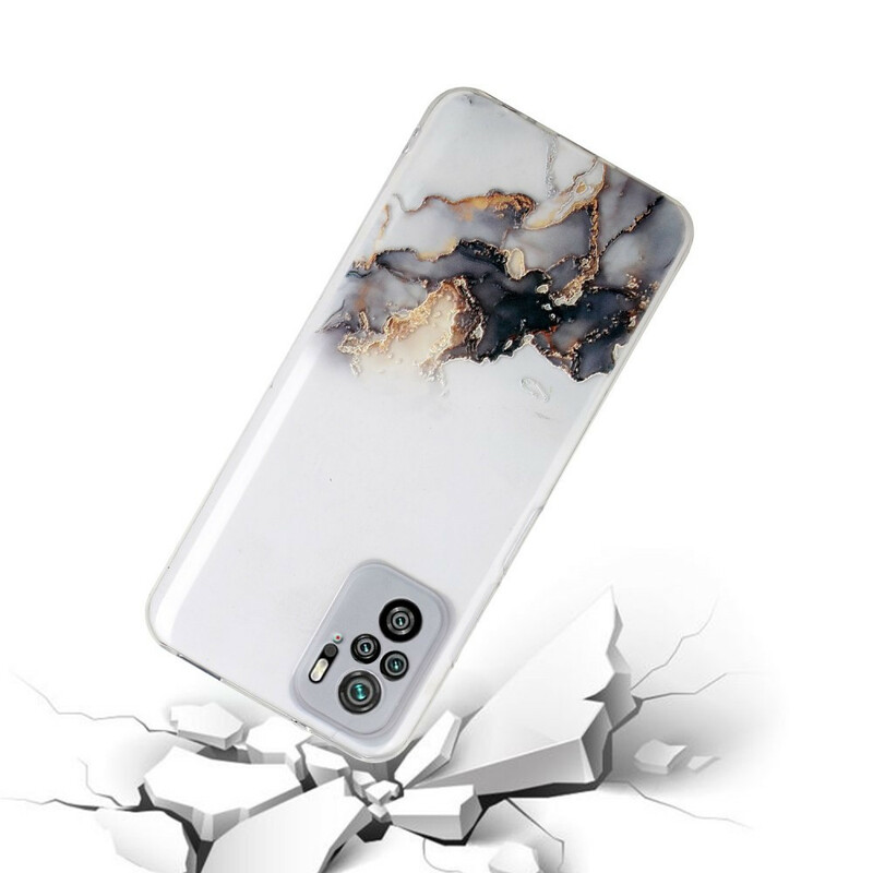 Xiaomi Redmi Note 10 / Note 10s Silikonhülle mit Marmor-Effekt