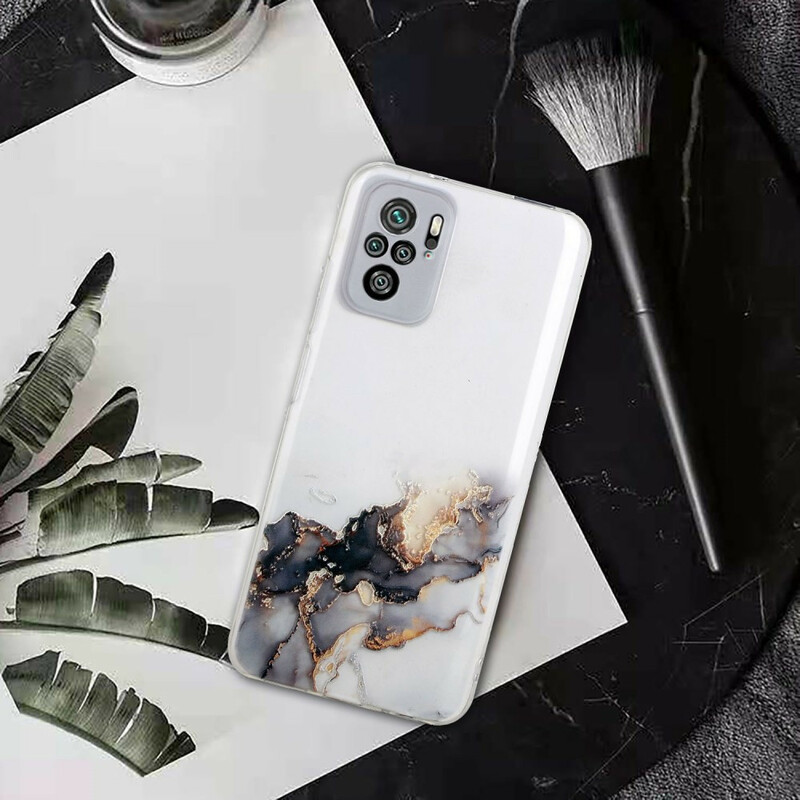 Xiaomi Redmi Note 10 / Note 10s Silikonhülle mit Marmor-Effekt