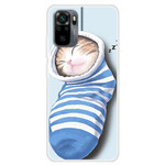 Xiaomi Redmi Note 10 / Note 10s Cover Schlafendes Kätzchen
