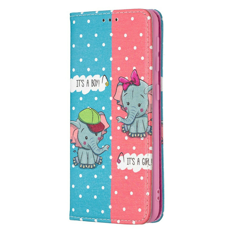Flip Cover Samsung Galaxy A20e Baby Elefanten