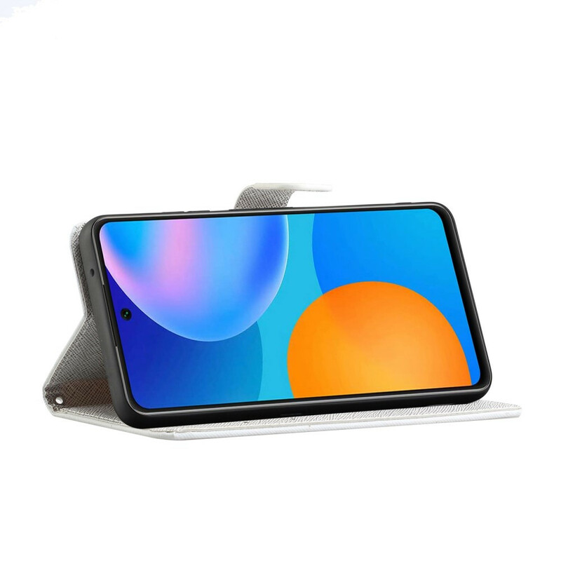 Xiaomi Redmi Note 10 5G / Poco M3 Pro 5G Tasche Schmetterlinge mit Riemchen