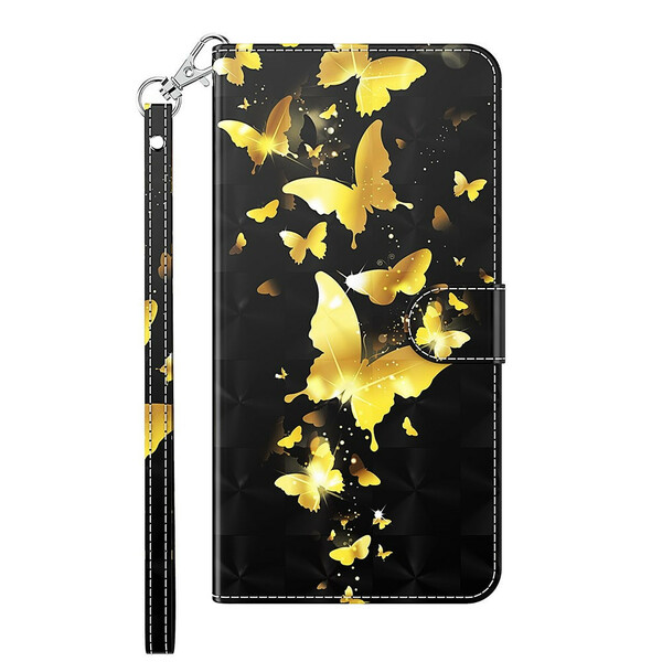 Xiaomi Redmi Note 10 5G / Poco M3 Pro 5G Hülle Gelbe Schmetterlinge