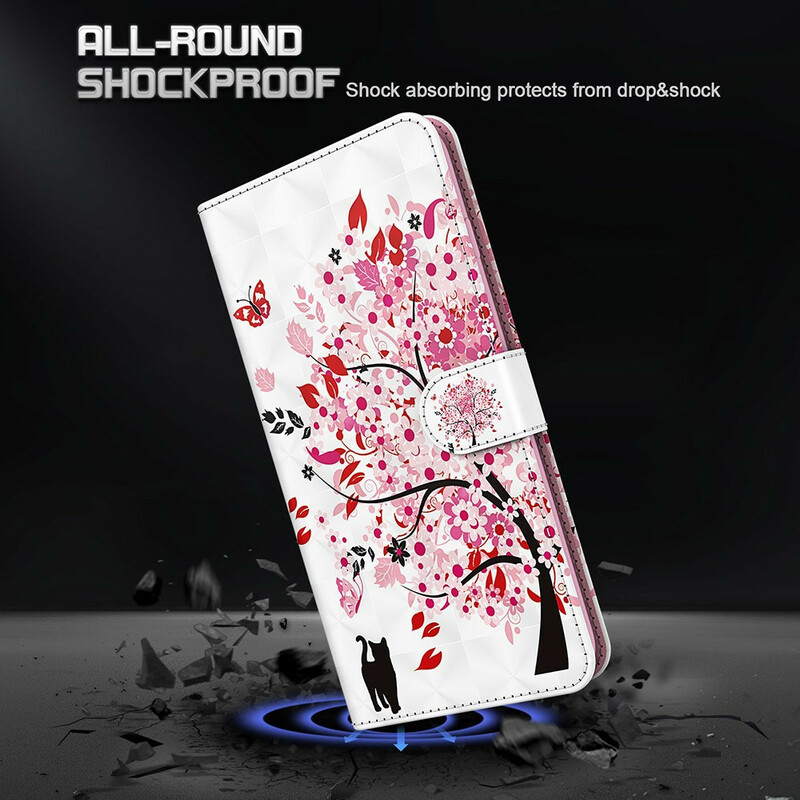 Xiaomi Redmi Note 10 5G / Poco M3 Pro 5G Baum Rosa Tasche