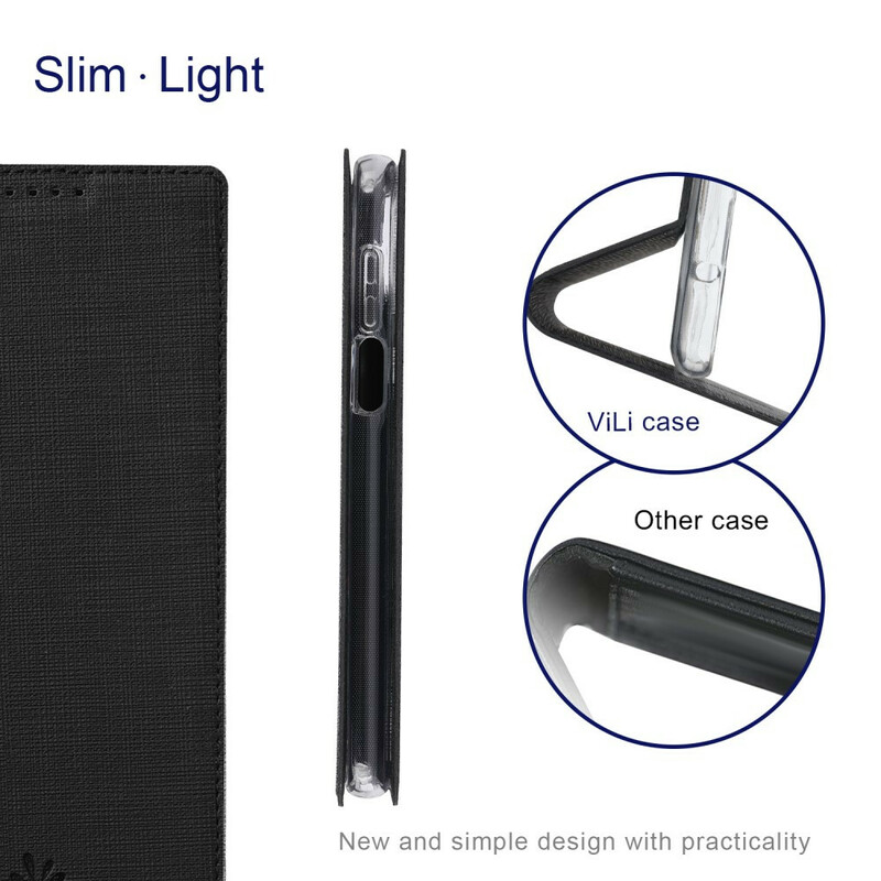 Flip Cover Xiaomi Redmi Note 10 5G / Poco M3 Pro 5G strukturiert VILI DMX