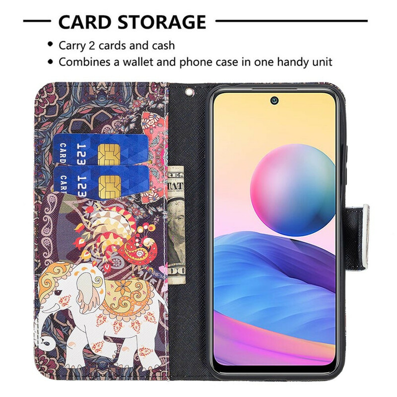 Xiaomi Redmi Note 10 5G / Poco M3 Pro 5G Hülle Indischer Elefant Xiaomi Redmi Note 10 5G / Poco M3 Pro 5G Hülle Indischer Elefant