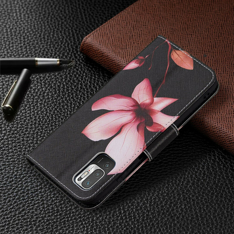 Xiaomi Redmi Note 10 5G / Poco M3 Pro 5G Hülle Blume Rosa
