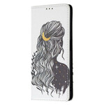 Flip Cover Xiaomi Redmi Note 10 5G / Poco M3 Pro 5G Hübsches Haar