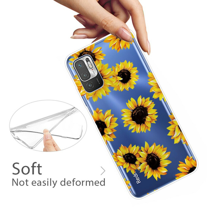 Xiaomi Redmi Note 10 5G / Poco M3 Pro 5G Sonnenblumen Cover